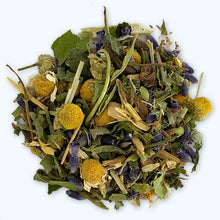 Load image into Gallery viewer, Organic herbal tea blend, Tea for sleep, all-natural blended tea, custom-blended tea, Mind and body teas, Blissful Slumber, all-natural blended tea