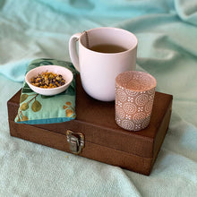 Load image into Gallery viewer, Organic herbal tea blend, Tea for sleep, all-natural blended tea, custom-blended tea, Mind and body teas, Blissful Slumber, all-natural blended tea, you time