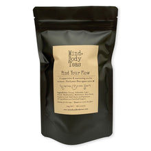Load image into Gallery viewer, Find Your Flow refill pack. A supportive and nurturing tea for women at all life-stages. Find Your Flow may ease symptoms of menstrual and postpartum tension, and heavy bleeding, and help to balance hormones, ease anxiety and hot flushes in older women. This subtle, fragrant tea is also brimming with nutrients, vitamins and anti-oxidants to support your overall health and vitality. Find your flow again sister!