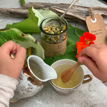 Load image into Gallery viewer, Organic herbal tea blend, Mind and body teas, All-natural blended tea, custom-blended tea, fine tea blends, premium tea blends, herbal tea for children, herbal tea for kids, herbal blend for tummy pains