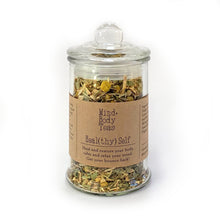 Load image into Gallery viewer, Small Heal(thy) Self tea by Mind + Body Teas. The perfect tea for those who work hard and play hard! Heal and restore your body, calm and relax your mind, get your bounce back! Heal(thy) Self combines herbs traditionally used to fight off infections, assist your body in managing mental and physical stresses, whilst also calming your mind and relaxing your muscles. This specific combination may also enhance circulation and lower cholesterol.
